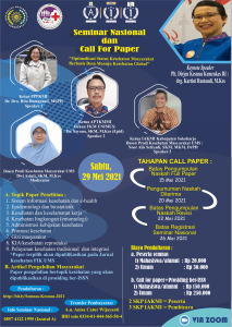 Read more about the article Seminar Nasional & Call for Papers 2021 “Optimalisasi Status Kesehatan Masyarakat berbasis Desa menuju Kesehatan Global”