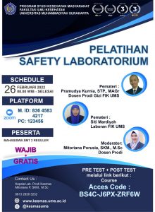 Read more about the article Pembekalan Safety Laboratorium Kesehatan Masyarakat